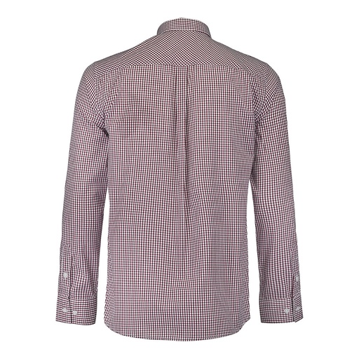 Chemise homme vichy Rampal bordeaux et blanc