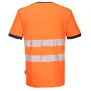 PORTPW310 - T-shirt col V PW3 Hi-Vis - OrangeNoir(2).webp