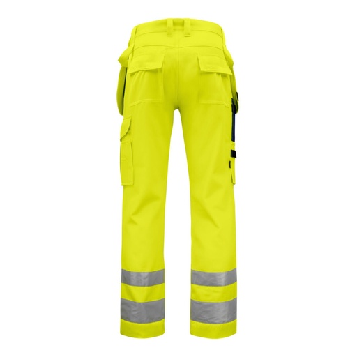 Pantalon de travail renforcé aux genoux et poches flottantes haute visibilité EN ISO 20471 classe 2 coupe moderne – ProJob 646531
