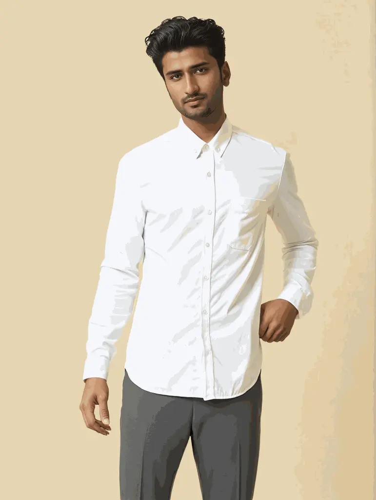 Chemise Caspar -Benji-Cream Backdrop.webp