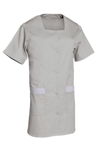 Tunique femme manches courtes à pressions Donna polycoton – SNV DONCP010