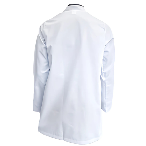 Veste de cuisine blanche avec liseré noir Fred