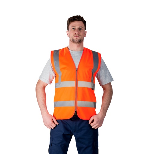 Gilet haute visibilité zippé 2 bandes – Portwest C375