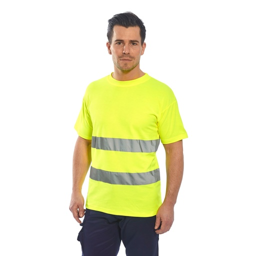 T-shirt haute visibilité coton bandes HiVisTex – Portwest S172