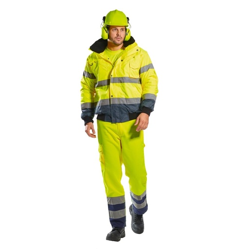 Blouson bomber 3-en-1 haute visibilité contrasté – Portwest C465