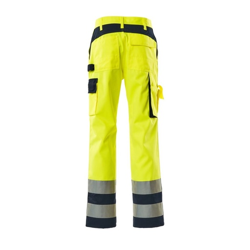 Pantalon haute visibilité à poches genouillères Olinda jaune – Mascot 07179-470