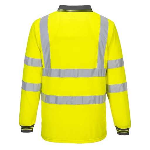 Polo haute visibilité manches longues nid d'abeille – Portwest S277