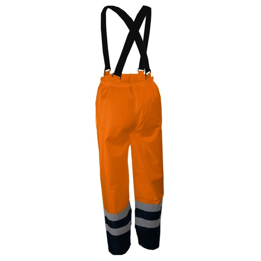 Pantalon de pluie à bretelles haute visibilité orange – Singer PIVO