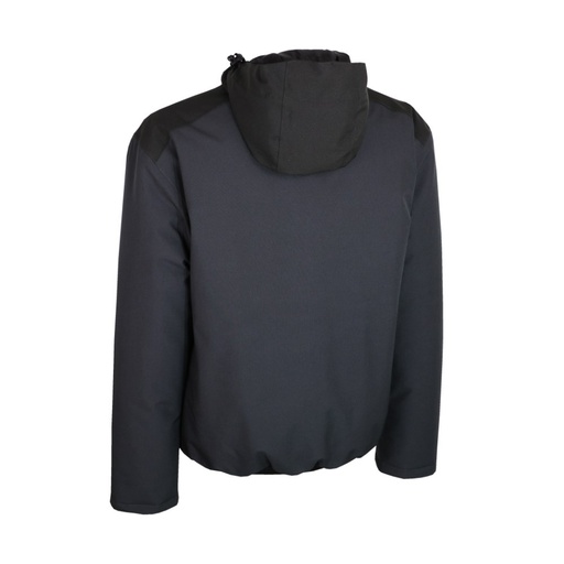 Blouson stretch imperméable matelassé noir/gris – Singer BOLTON