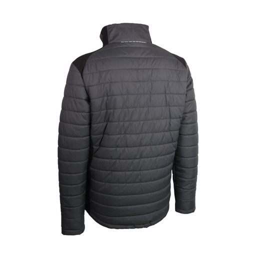 Veste matelassée bi-matière ripstop noir/gris – Singer GALAXY