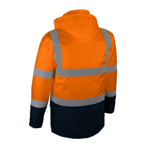 Parka haute visibilité orange/marine – Singer PARDO