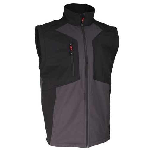 Veste softshell manches amovibles noir/gris – Singer VANKOUVER