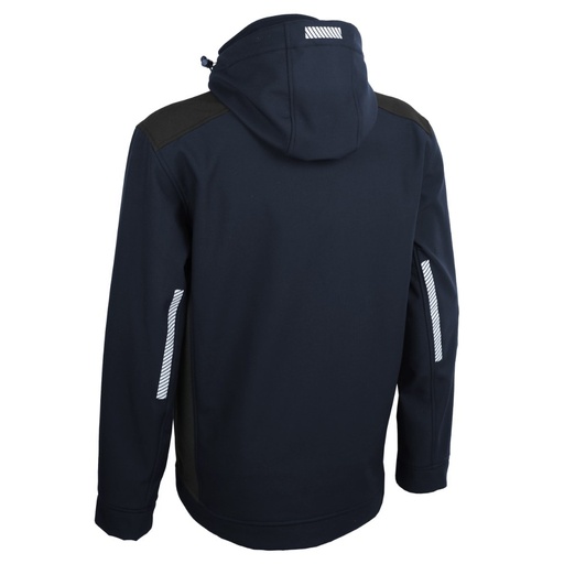 Veste softshell ripstop stretch noir/marine – Singer VINTAM