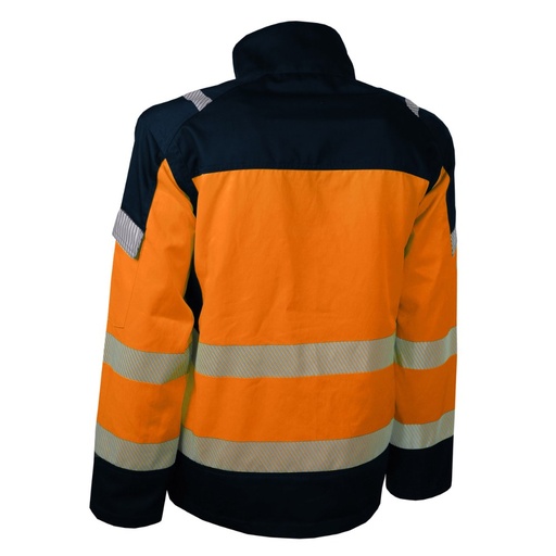 Veste de travail haute visibilité classe 2 orange/marine – Singer VITOM