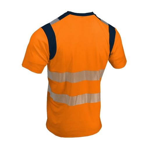 T-shirt haute visibilité classe 2 orange/marine – Singer SUCO