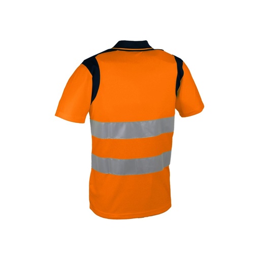 Polo haute visibilité bird-eye orange – Singer PAULO