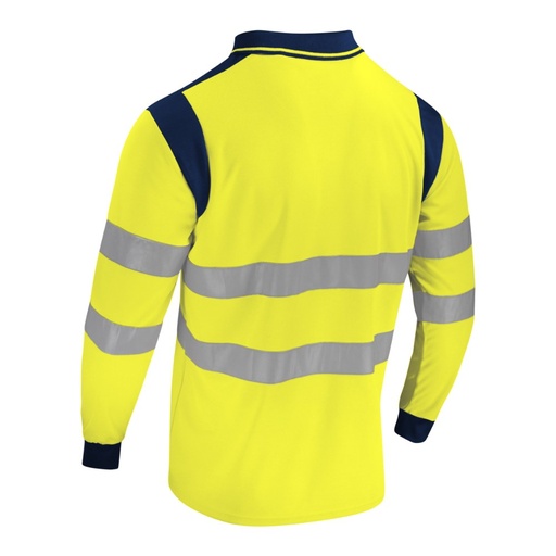 Polo manches longues haute visibilité jaune – Singer PUNTA