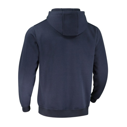 Sweat-shirt zippé à capuche coton marine – Singer SUITBLE