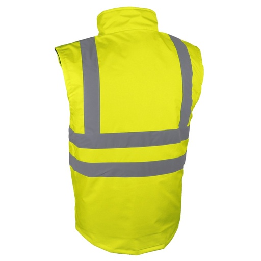 Gilet haute visibilité doublé polaire jaune – Singer GANA