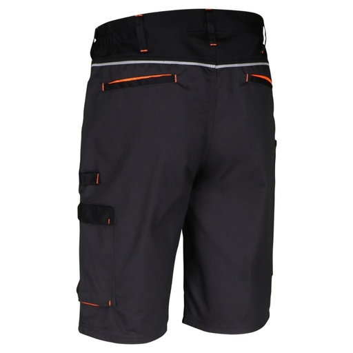 Short de travail polycoton gris/noir – Singer BORO