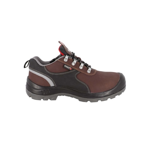 Chaussure de sécurité basse S3L cuir fleur marron – Singer TRANO