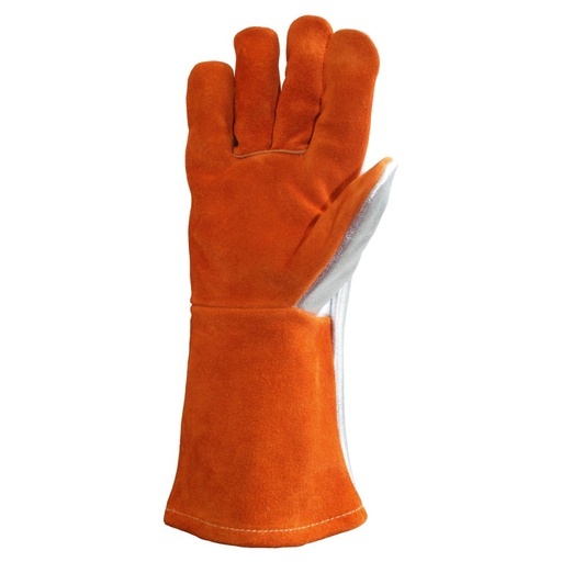 Gant de soudeur croûte de bovin ignifugée, dos aluminisé (lot de 10 paires) – Singer 50SIVAP15