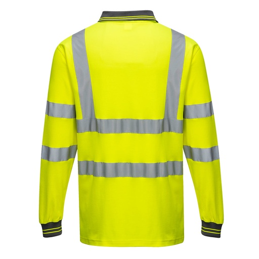 Polo haute visibilité manches longues coton Comfort – Portwest S271