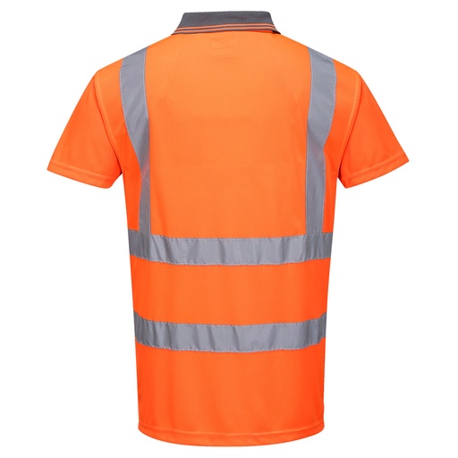 Polo haute visibilité orange RIS ferroviaire – Portwest RT22