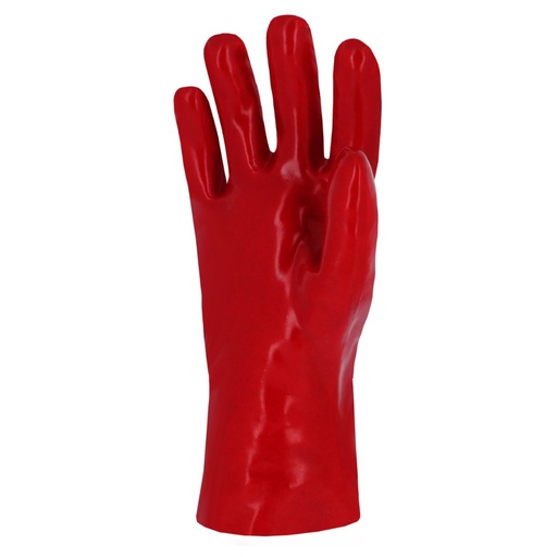 Gants de protection en PVC sur support coton rouge (lot de 10 paires) – Singer PVC27