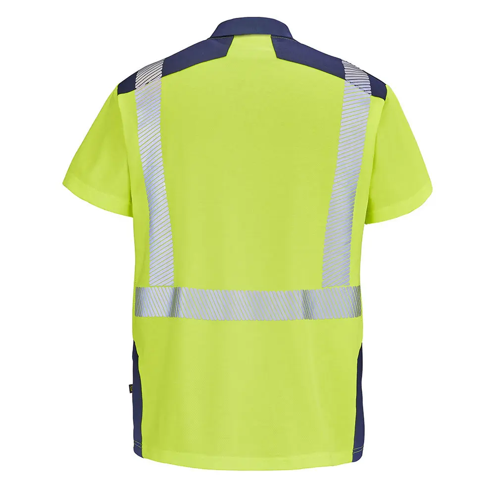 LF9T86 - Polo manches courtes Fluo Safe XP - JauneMarine(2).webp