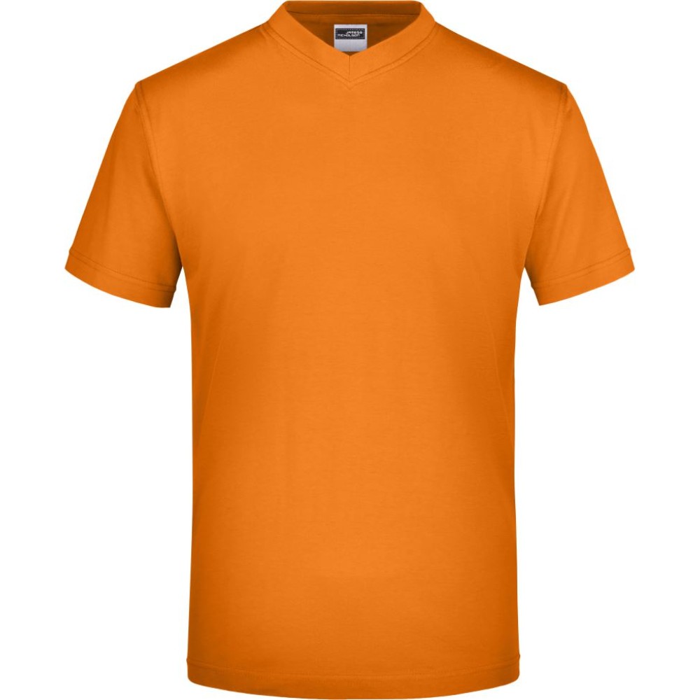T-shirt col V coton peigné – Daiber JN 03