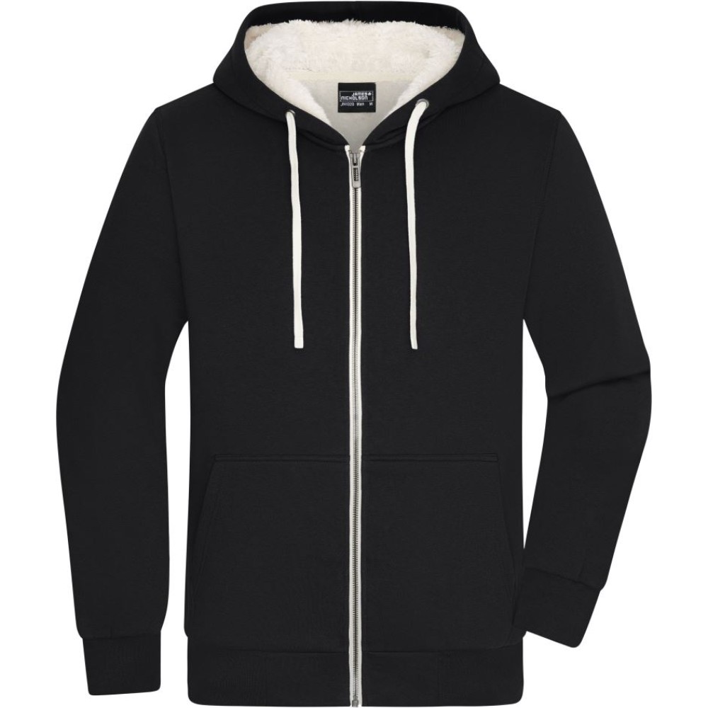 Veste sweat à capuche doublée sherpa – Daiber JN 1320