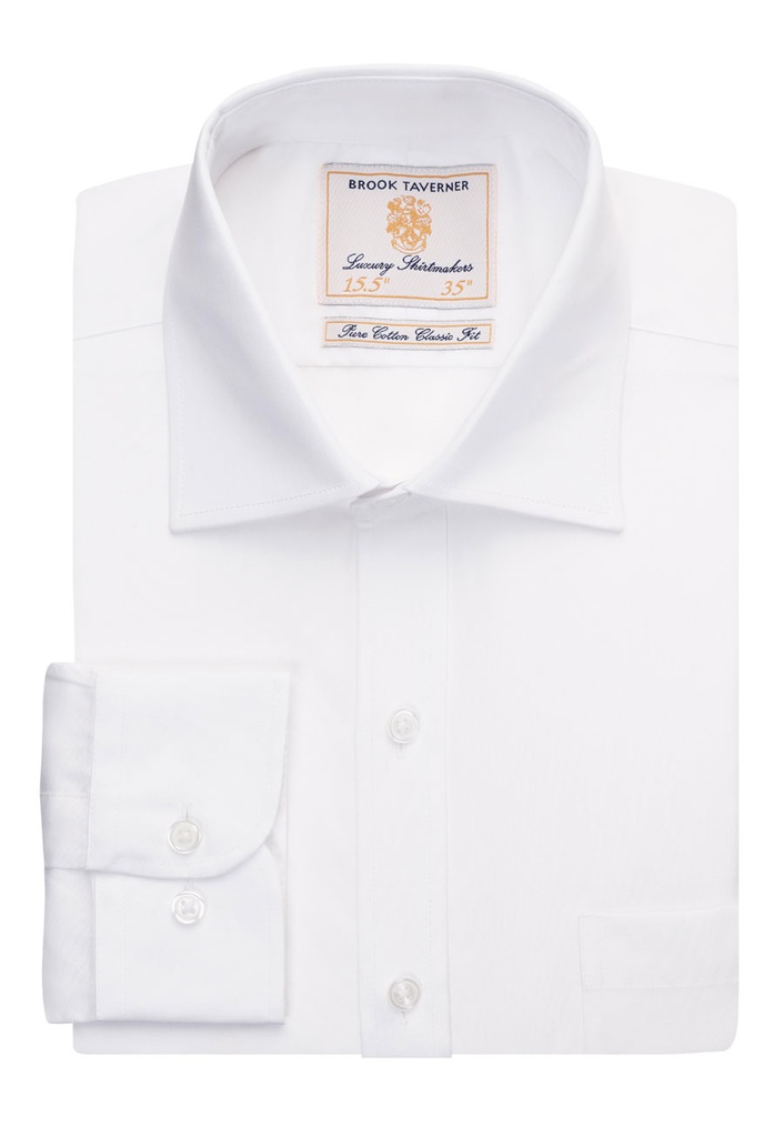 Chemise Cheadle popeline pur coton Brook Taverner 7641