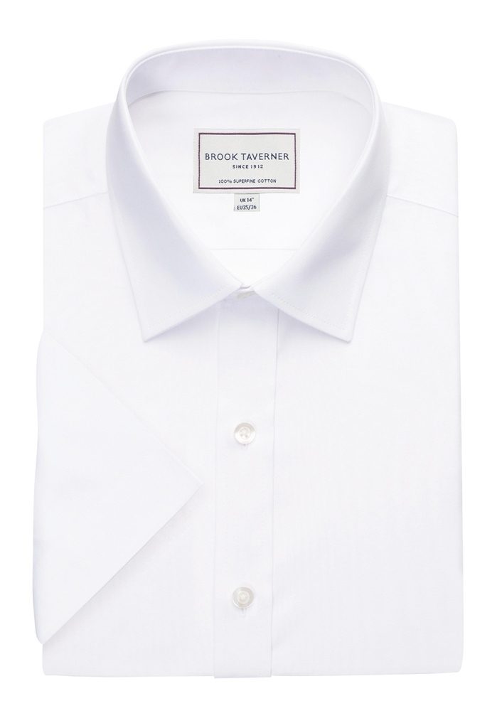 Chemise Milano sans repassage manches courtes Brook Taverner 7996