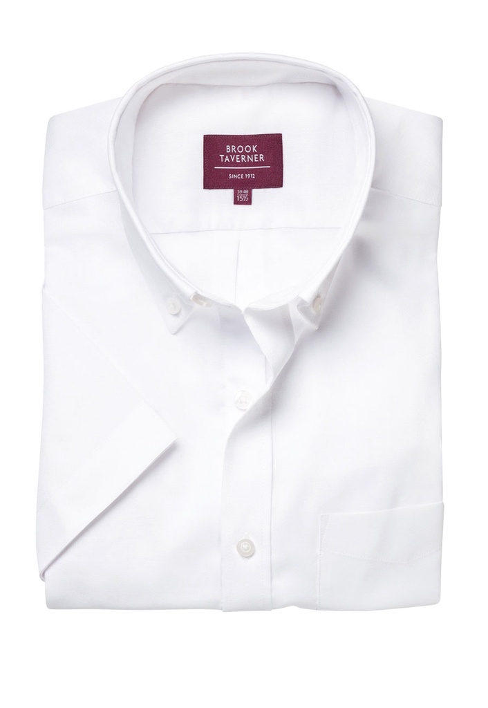 Chemise Tucson Oxford col boutonné manches courtes Brook Taverner 4051