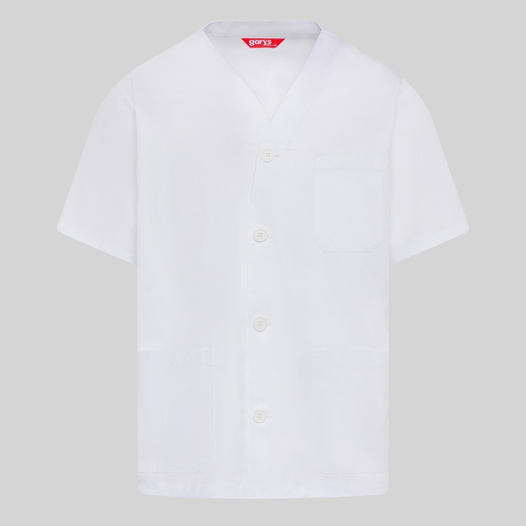 Tunique médicale unisexe col v boutons – Gary's 650101