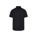 Chemise homme manches courtes col mao popeline – Gary's 296100