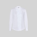 Chemise femme fil à fil col cuisinier Angelica – Gary's 240022