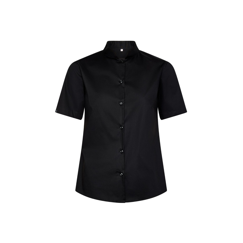 Chemise femme manches courtes col mao élasthanne – Gary's 240004