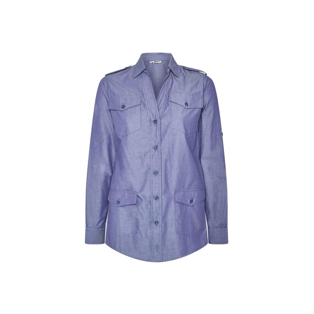 Chemise femme manches roll up Daniela – Gary's 240014