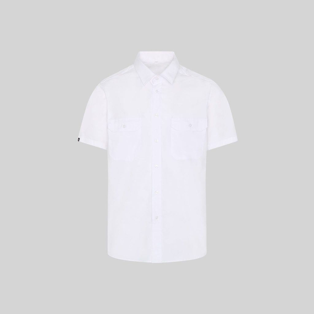 Chemise unisexe Épaulettes manches courtes élasthanne – Gary's 260017