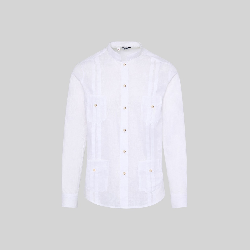 Chemise légère homme col mao Borneo – Gary's 210003