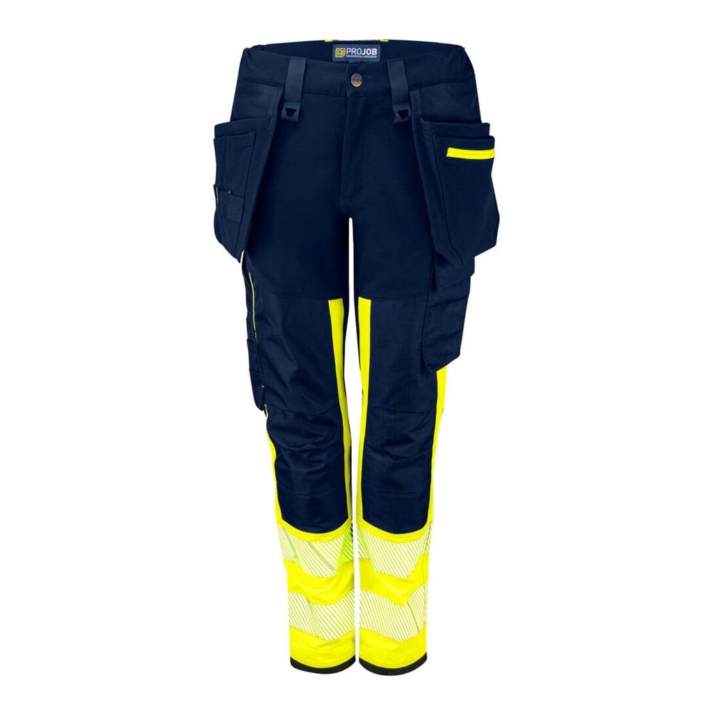 Pantalon femme avec poches flottantes amovible haute visibilité EN ISO 20471 classe 1 – ProJob 646543