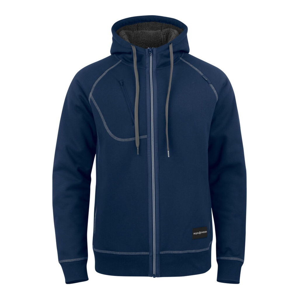 Veste à capuche épaisse avec des coutures contrastées – ProJob 642130