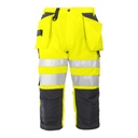 Pantalon 3/4 avec renforts et poches flottantes haute visibilité EN ISO 20471 classe 2 – ProJob 646510