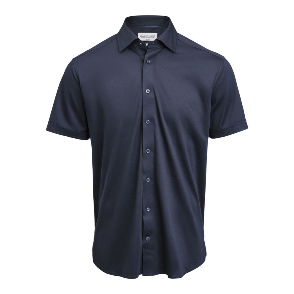 Chemise Indigo Bow 132 Interlock Knit manches courtes coupe régulière homme – J. Harvest & Frost 2913211