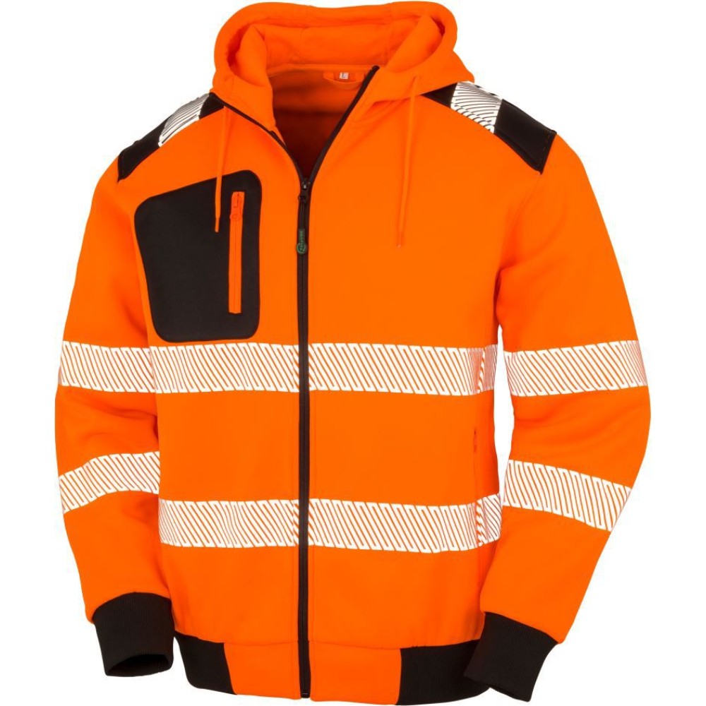 Veste sweat haute visibilité à capuche 290 g – Result R 503X