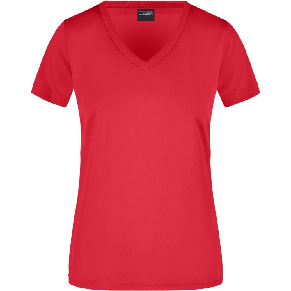 T-shirt de sport col V 150 g femme – Daiber JN 735