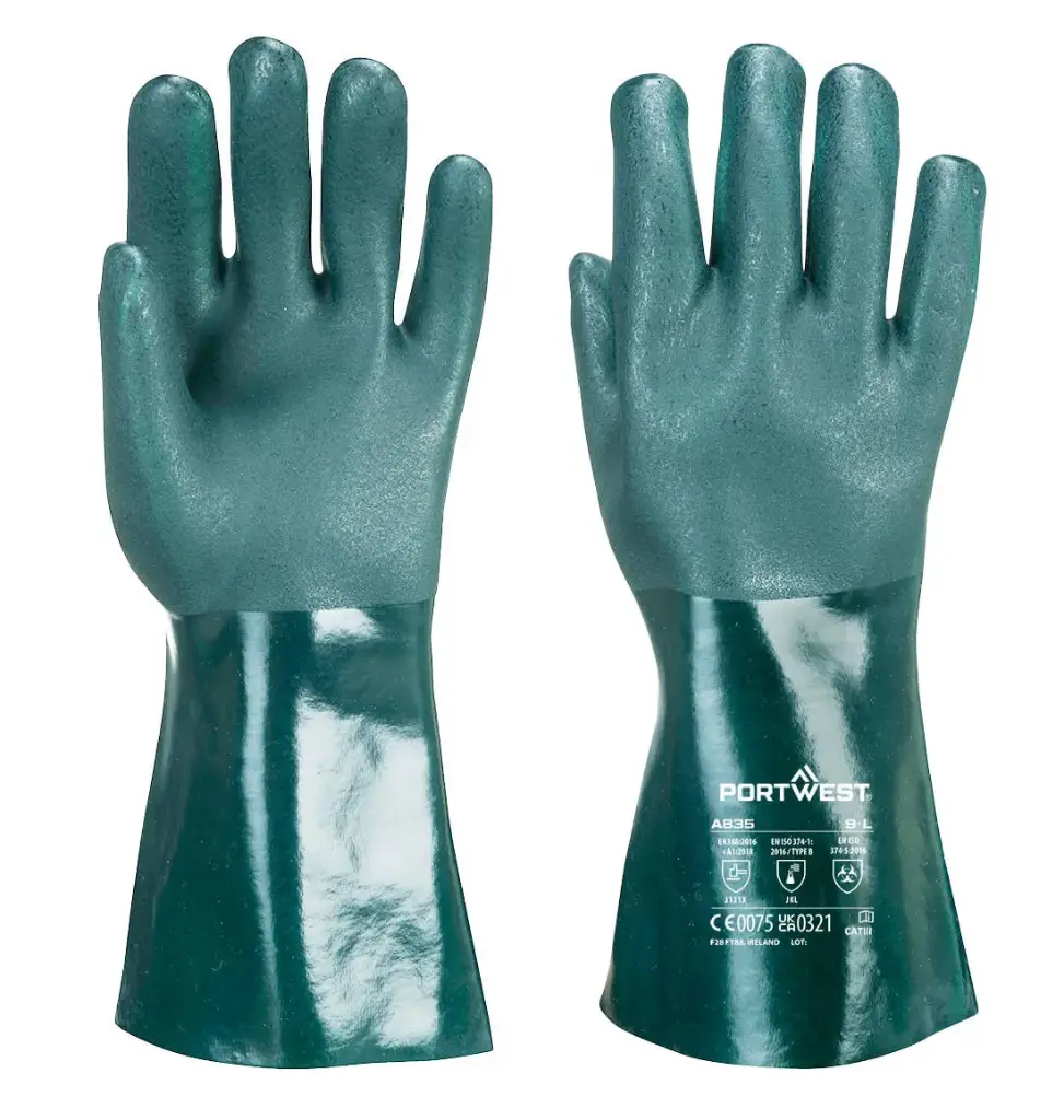 Gant PVC 35cm double trempage - A835
