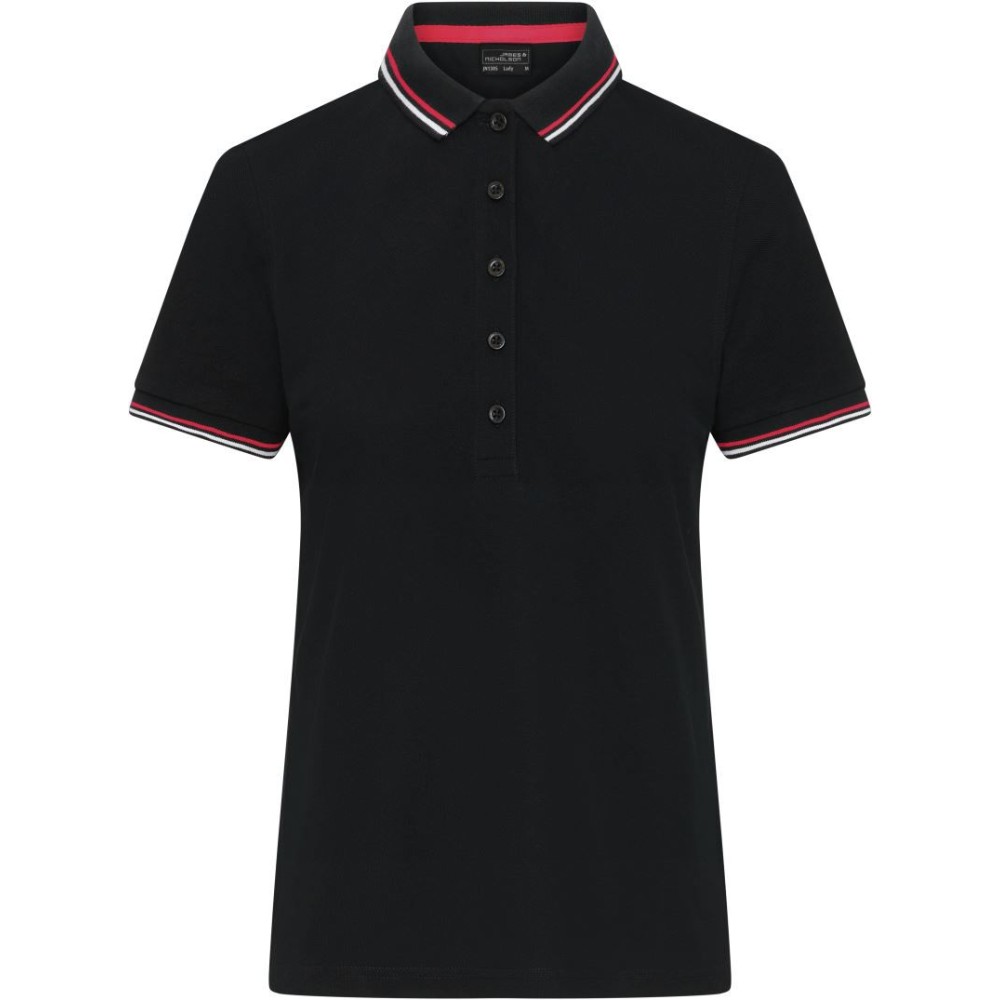 Polo piqué épais rayé 210 g femme – Daiber JN 1305